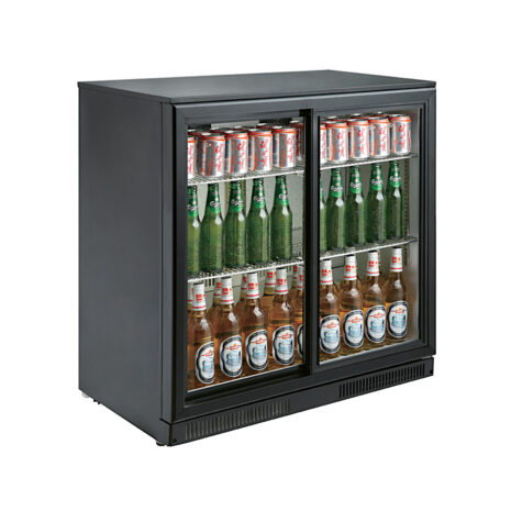 Dulap frigorific back-bar, 2 uși glisante, GMSC2E90BS, Bonner