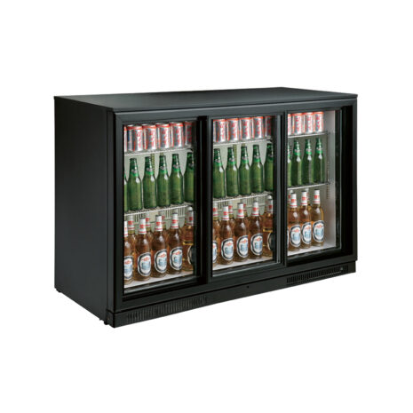Dulap frigorific back-bar, 3 uși glisante, GMSC3E90BS, Bonner
