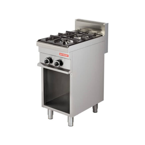Mașină de gătit, GPL sau gaz, pe suport deschis, 2 arzătoare, Linia 700, Arisco