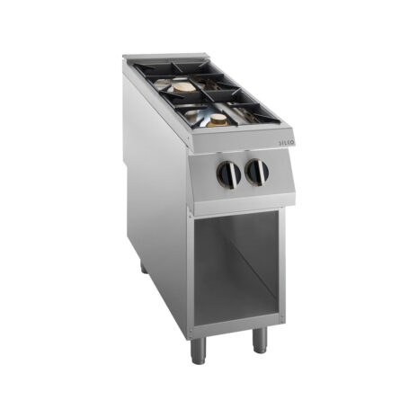 Mașină de gătit, GPL sau gaz, pe suport deschis, 2 arzătoare, Linia 700, Silko NECG72G