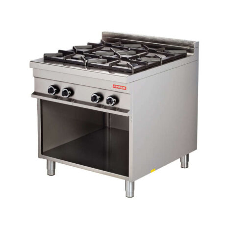Mașină de gătit, GPL sau gaz, pe suport deschis, 4 arzătoare, Linia 900, Arisco-gr921