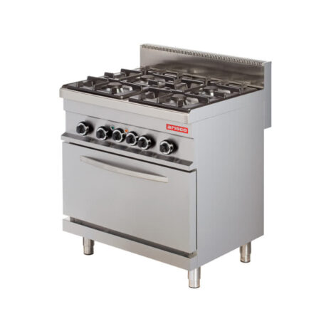 Mașină de gătit, GPL sau gaz, pe suport și cuptor electric, 4 arzătoare, Linia 700, Arisco-gr721-3