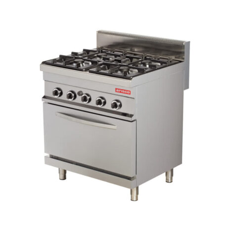 Mașină de gătit, GPL sau gaz, pe suport și cuptor pe gaz, 4 arzătoare, Linia 700, Arisco-gr721-2
