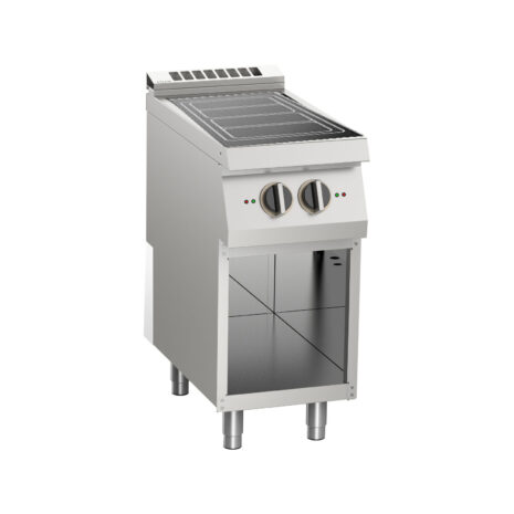 Mașină de gătit electrică cu 2 plite inducție completă, pe suport deschis, Linia 900, Silko NECIT92G