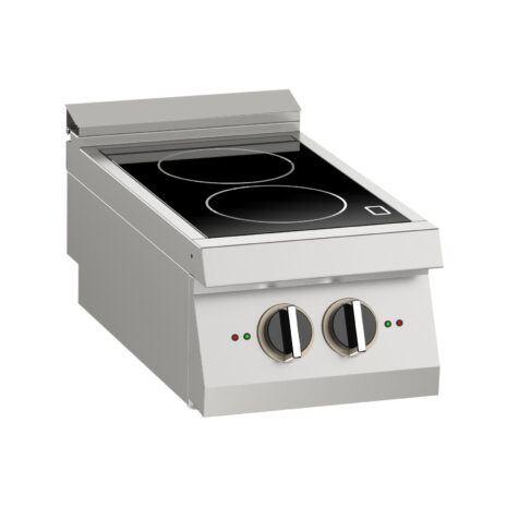 Mașină de gătit electrică cu 2 plite inducție, de banc, Linia 700, Silko NECI72T