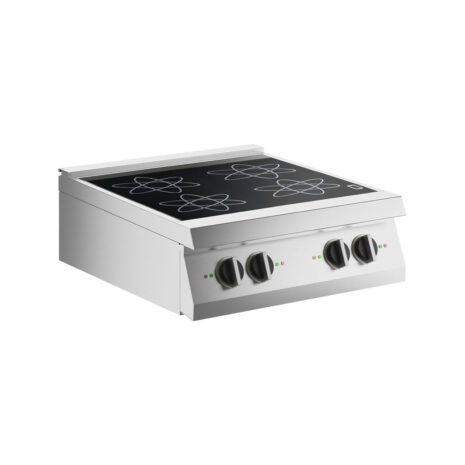 Mașină de gătit electrică cu 4 plite inducție, de banc, Linia 900, Silko NECI94T