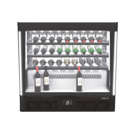 Vitrină frigorifică pentru vin, cu deschidere spate, model compact, Linia PAK CPAK-RAA-W 2