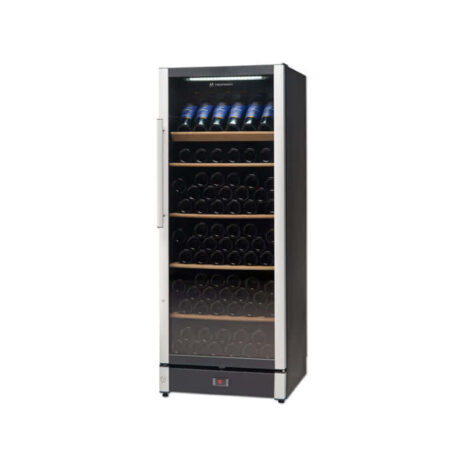 Vitrină frigorifică pentru vinuri cu o zonă de climă, 298 litri, Wine 155-black
